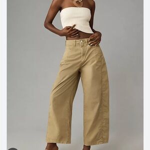 Anthropologie Kenna Mid-Rise Heritage Barrel Pants by Pilcro
